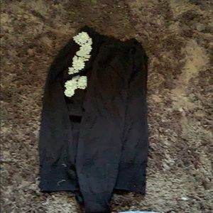 Black shawl w flowers